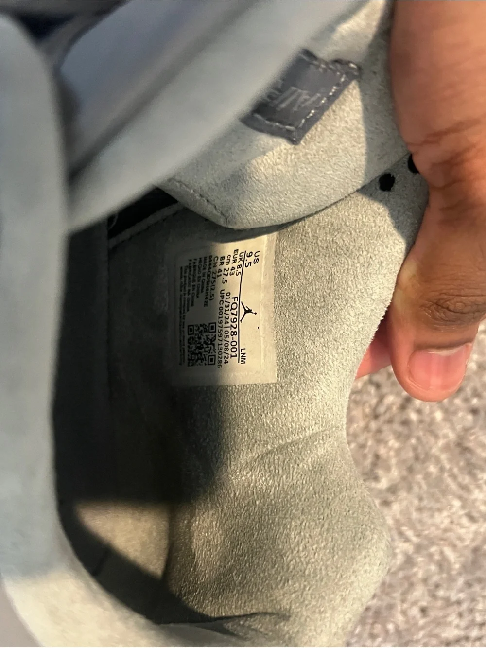 Jordan Men's Grey Low-Top Sneakers